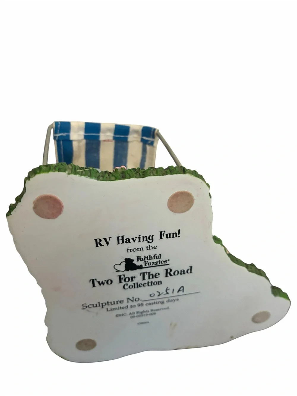 Faithful Fuzzies RV Having Fun! Teddy Bear Camper Figurine Two For The Road